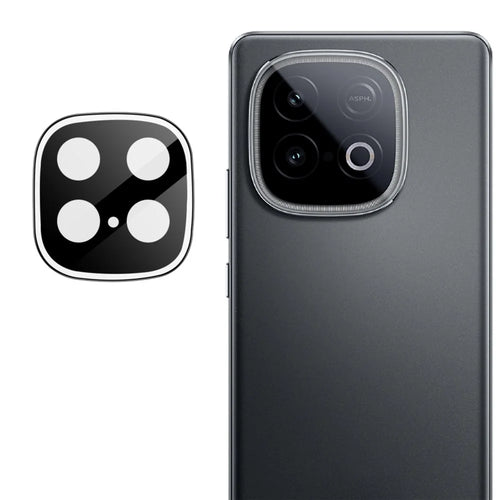 IMAK For vivo iQOO Z10 Turbo Pro 5G / Z10 Turbo 5G Tempered Glass Camera Lens Protector with Self Positioning Frame (Black Version) - 1
