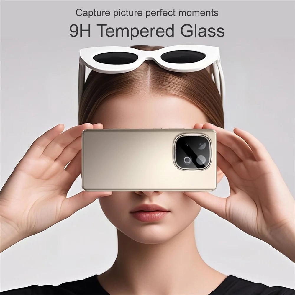 IMAK For vivo iQOO Z10 Turbo Pro 5G / Z10 Turbo 5G Tempered Glass Camera Lens Protector with Self Positioning Frame (Black Version) - 4