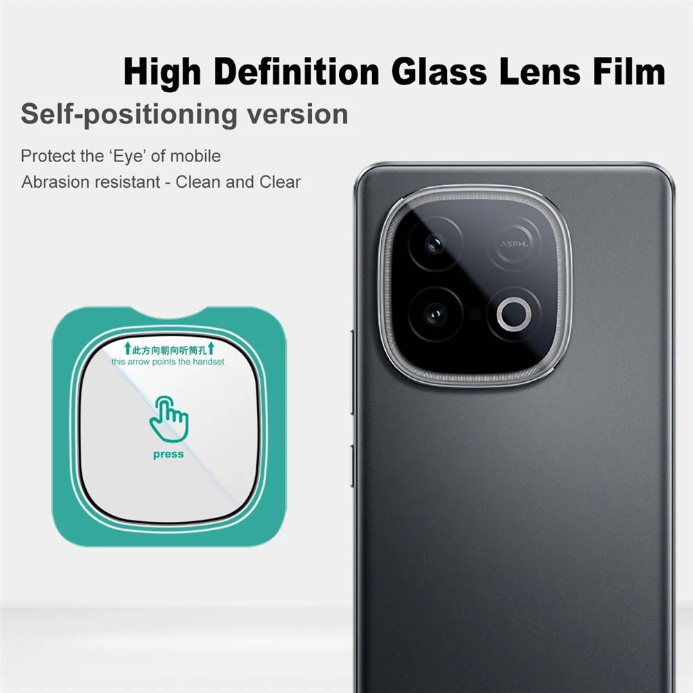 IMAK For vivo iQOO Z10 Turbo Pro 5G / Z10 Turbo 5G Camera Lens Protector Tempered Glass Lens Film with Self Positioning Frame - 3