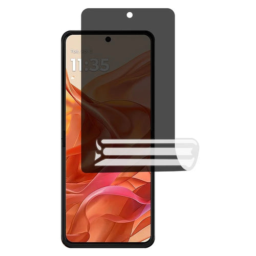 PET Screen Hydrogel Film for Motorola Razr 60 Ultra 5G / 50 Ultra 5G Anti-Spy Full Screen Protector - 1