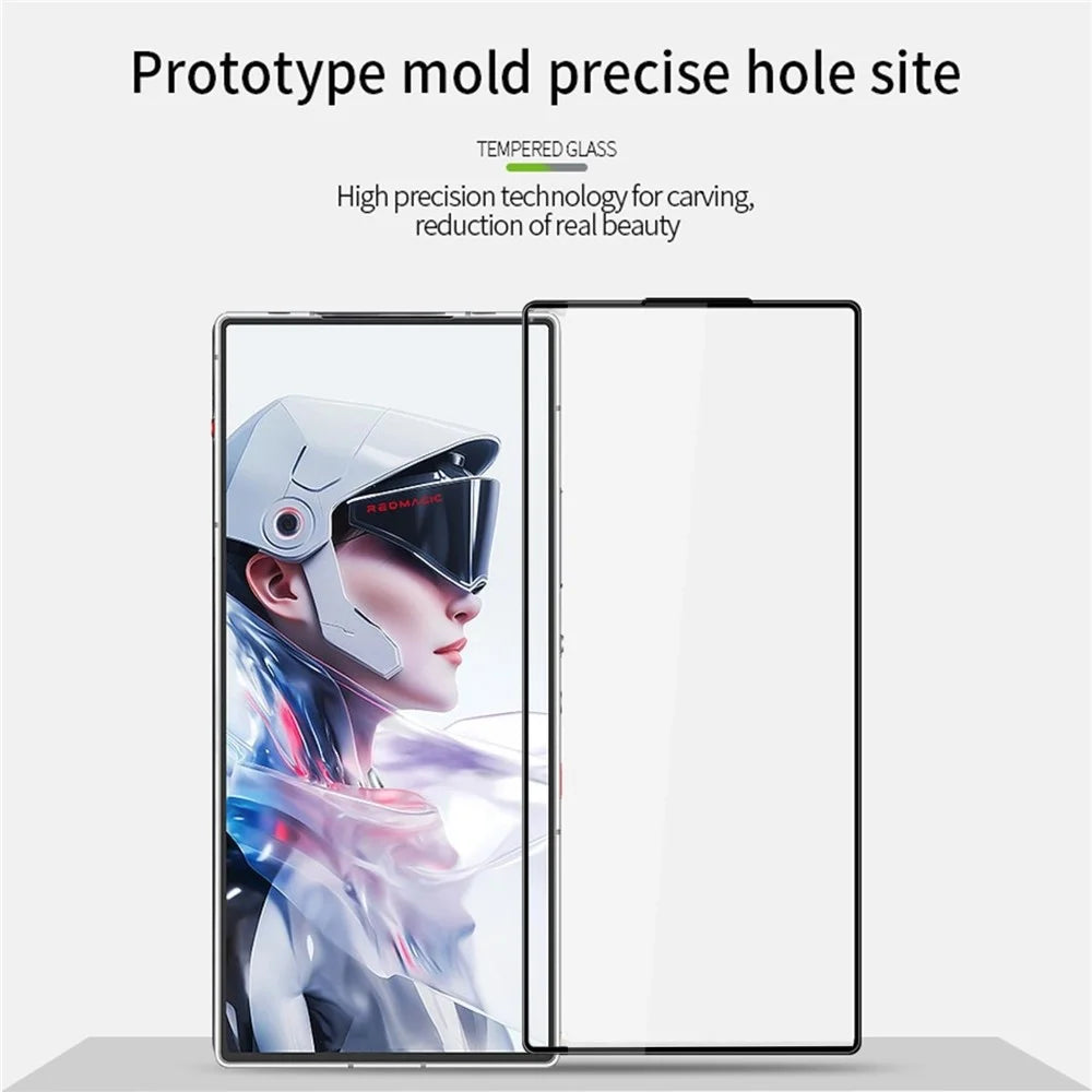 MOFI For ZTE nubia RedMagic 10 Air 5G Screen Protector  9H 3D Curved Tempered Glass Film - Black - 3
