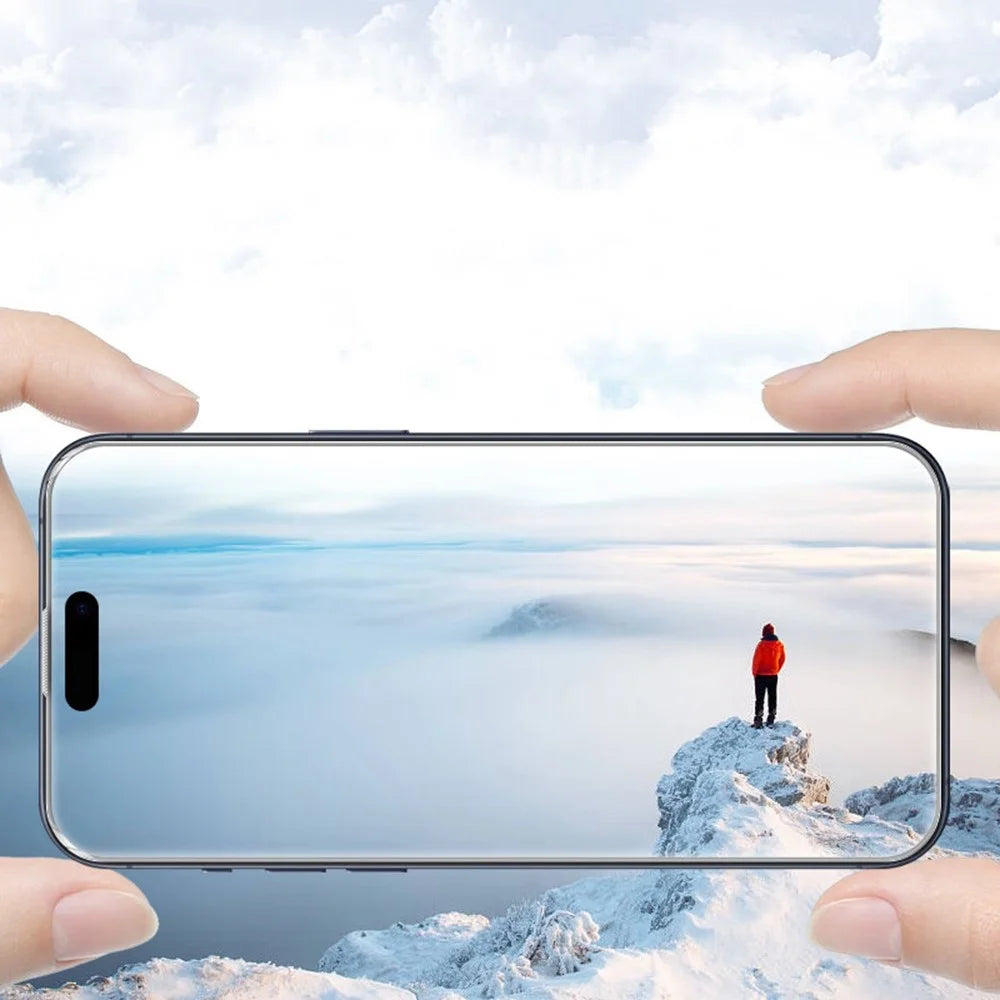 RURIHAI For iPhone 17 Pro Screen Protector 0.3mm High Aluminium-Silicon Glass Anti-Dust Film - 6