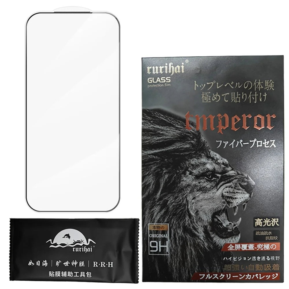 RURIHAI For iPhone 17 Pro Max Screen Protector 0.3mm High Aluminium-Silicon Glass Anti-Dust Film - 7