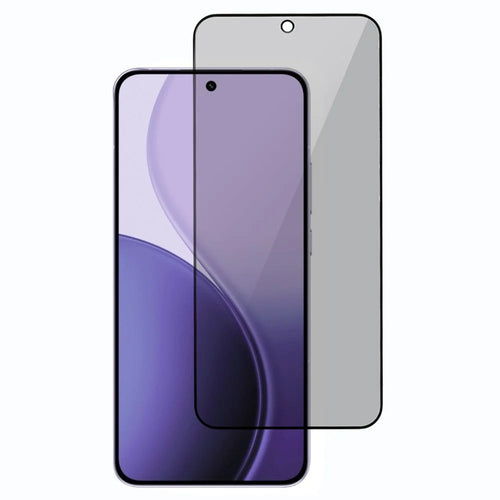 For Oppo Reno14 5G (Global) Tempered Glass Film Anti-Peep Privacy Protection Screen Protector Full Glue - 1