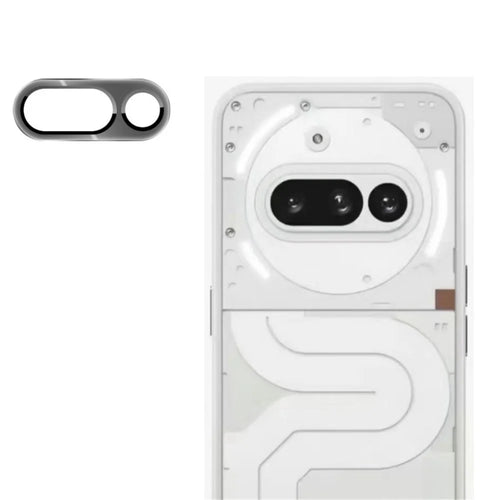 Camera Lens Protector for Nothing Phone (3a) HD Clear Film with Metal Frame - Black - 1