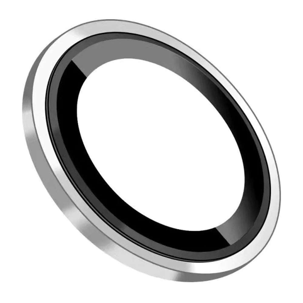 For Motorola Razr 50 Ultra 5G Camera Lens Protector HD Clear Film with Metal Frame - Silver - 2