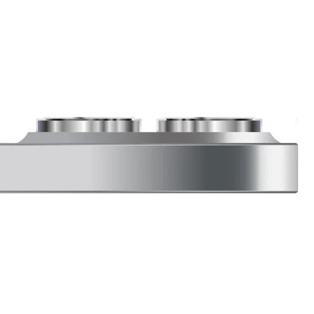 For Motorola Razr 50 Ultra 5G Camera Lens Protector HD Clear Film with Metal Frame - Silver - 3