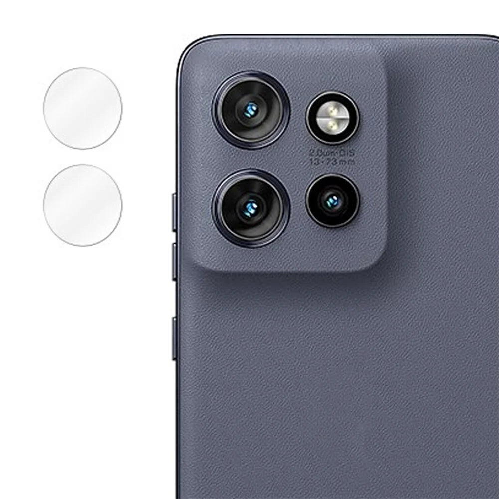For Motorola Edge 60 Neo 5G / Edge 50 Neo 5G Tempered Glass Screen Protector Set with Lens Films, Dust Proof Mesh - 4