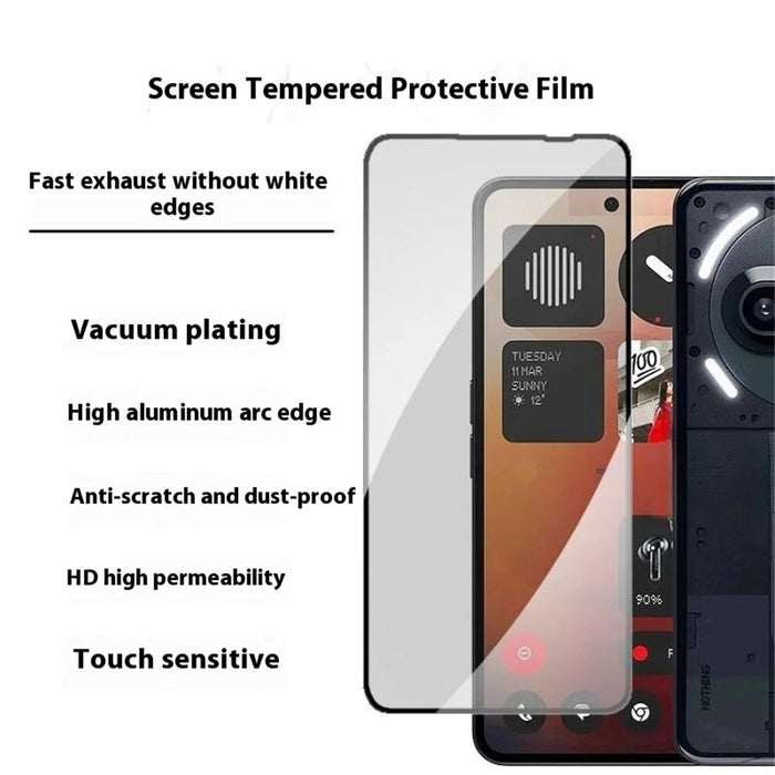 For Nothing Phone (3a) Tempered Glass Screen Protector Set with Lens Films - 4