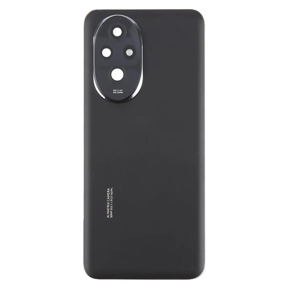 For Honor 200 5G Back Battery Housing Cover with Camera Ring Lens Cover Spare Part (Without Logo) - Black - 2