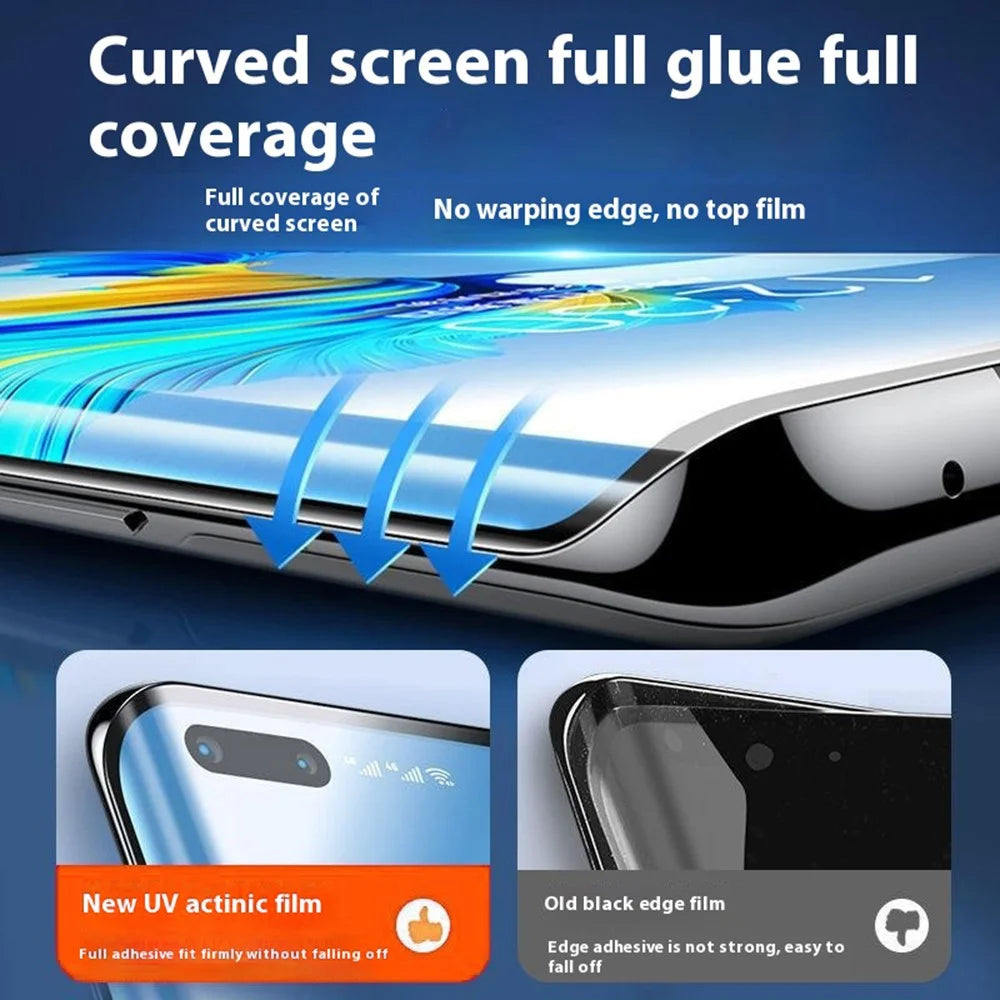 50Pcs / Pack 0.18mm UV Curing Curved Screen Film HD Ultra Clear Screen Protector 180 x 120mm Anti Scratch - 3