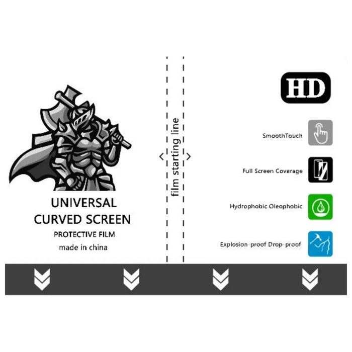 50Pcs / Pack 180 x 120mm TPU Hydrogel Film HD Clear Full Coverage Screen Protector Smooth Touch Explosion-Proof - 3