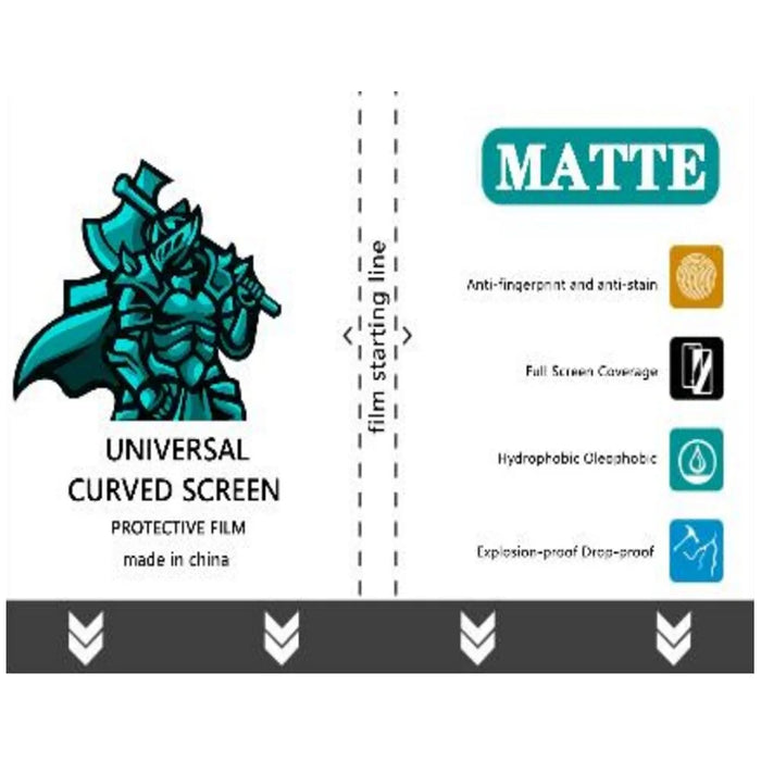 50Pcs / Pack 180 x 120mm Matte Screen Protector Full Coverage TPU Hydrogel Film Anti Fingerprint Explosion Proof - 3