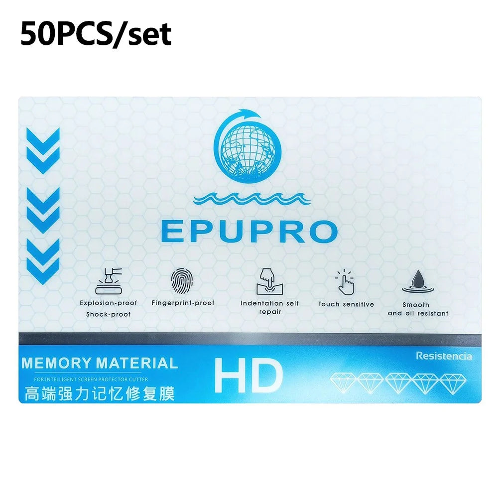 50Pcs / Pack TPU Hydrogel Self-Healing Film HD Screen Protector 180 x 120mm Anti-Fingerprint Scratch Resistant - 1