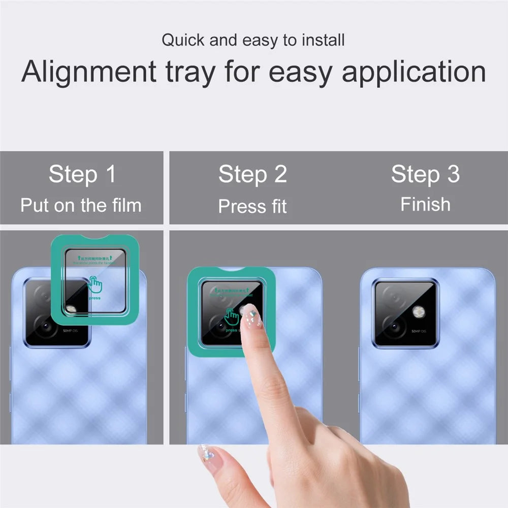 IMAK For Honor X60 GT 5G Camera Lens Protector Tempered Glass Lens Film with Self Positioning Frame - 5
