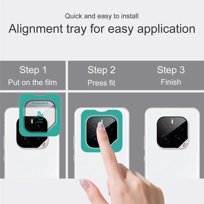 IMAK For Honor GT Pro Camera Lens Protector Tempered Glass Lens Film with Self Positioning Frame - 5