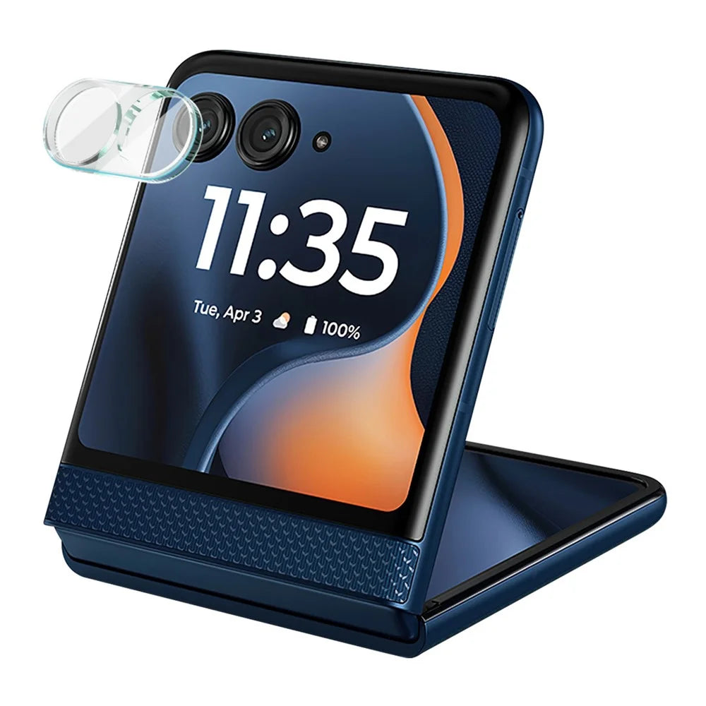 IMAK For Motorola Razr 70 (Razr 2026) / Razr 60 (Razr 2025) Tempered Glass Camera Lens Protector + Acrylic Lens Cap - 1