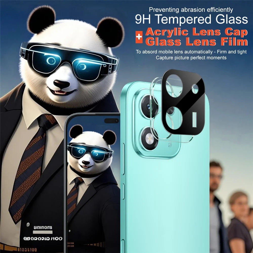 IMAK For Honor X70i Tempered Glass Lens Film + Acrylic Cap (Black Version) - 3