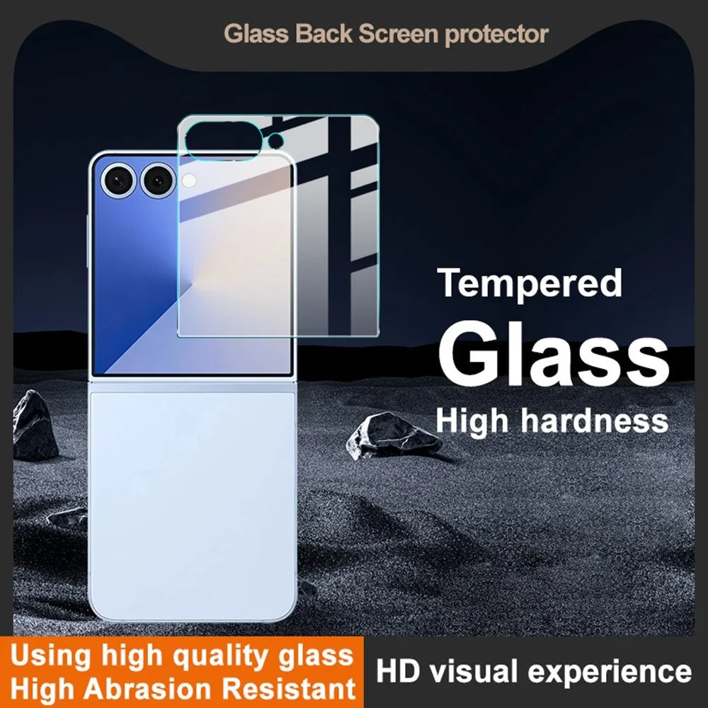 IMAK For Samsung Galaxy Z Flip8 / Z Flip7 5G Rear Screen Protector Clear Tempered Glass Back Film - 3