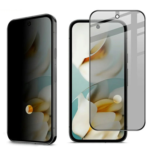 IMAK For Google Pixel 9a Privacy Tempered Glass Screen Protector Fingerprint Unlock Compatible Anti Spy Film - 1