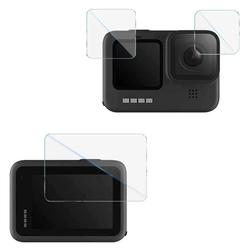 IMAK For GoPro Hero 12 Black Tempered Glass Screen Protector + Lens Film Set with Self Positioning Frame - 3