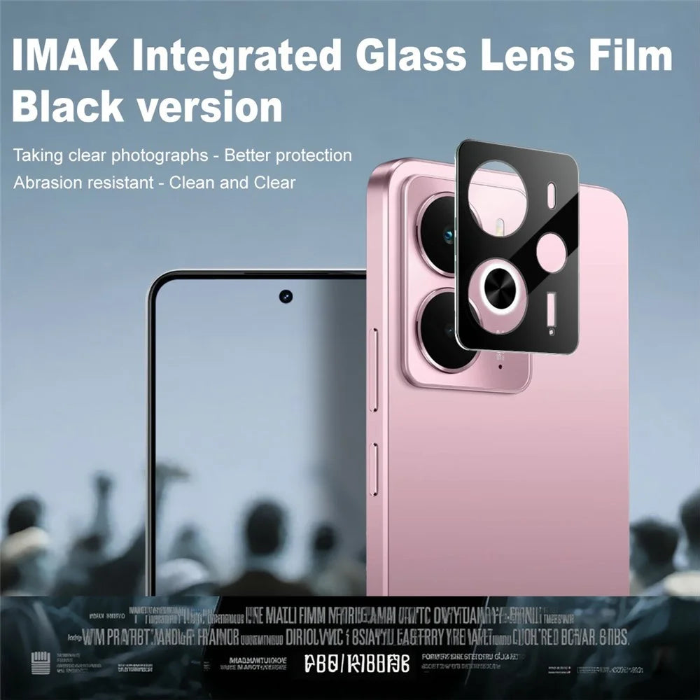 IMAK For Realme 14 5G Tempered Glass Lens Film + Acrylic Cap (Black Version) - 2
