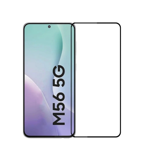 PINWUYO For Samsung Galaxy M56 5G Tempered Glass Film  JK Series-2 9H Full Screen Protector - Black - 1