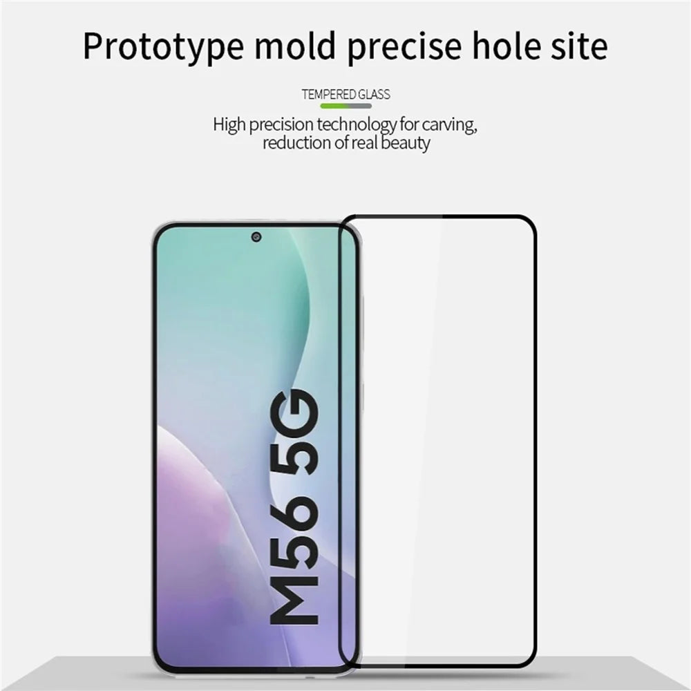 PINWUYO For Samsung Galaxy M56 5G Tempered Glass Film  JK Series-2 9H Full Screen Protector - Black - 3