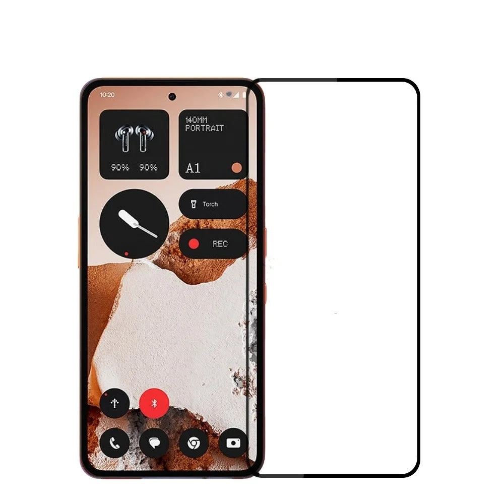 MOFI For Nothing CMF Phone 2 Pro Screen Protector  9H Full Glue Full Coverage High Aluminum-Silicon Glass Film - Black - 1