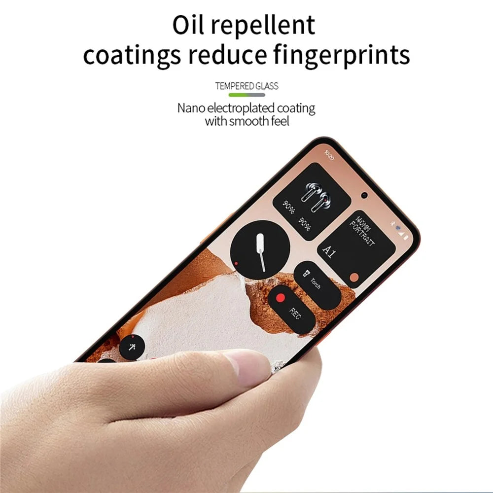 MOFI For Nothing CMF Phone 2 Pro Screen Protector  9H Full Glue Full Coverage High Aluminum-Silicon Glass Film - Black - 4