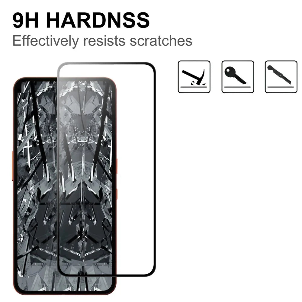 For Nothing CMF Phone 2 Pro AGC Tempered Glass with Black Edge Full Glue Full Coverage Screen Protector - 3