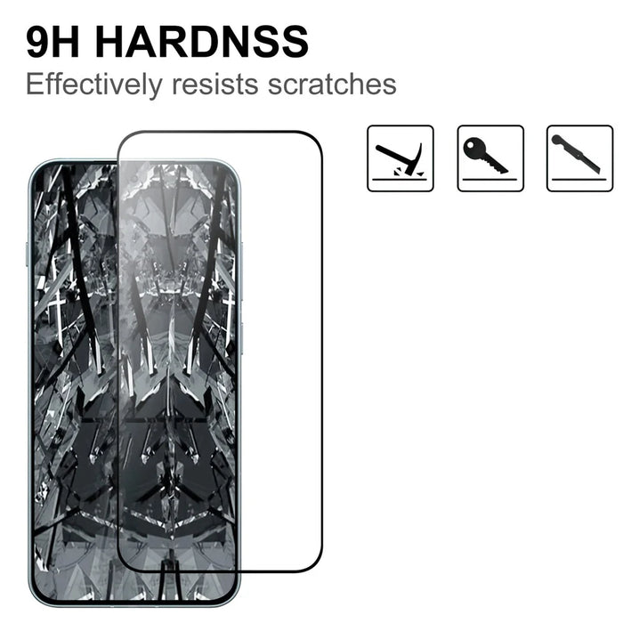 For OnePlus 13T 5G AGC Tempered Glass with Black Edge Full Glue Full Coverage Screen Protector - 3