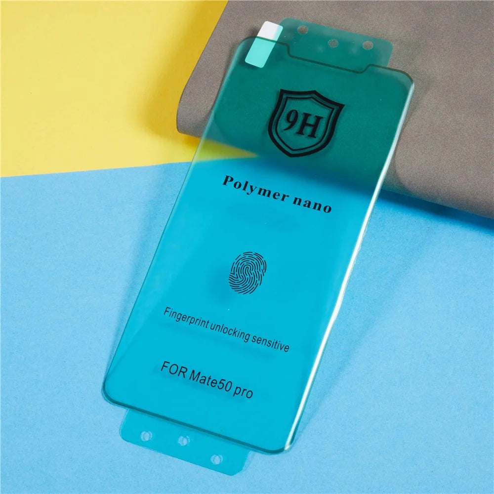Curved Screen Protector For Huawei Mate 50 Pro 4G Ceramic Silicon Carbide Full Covering Anti-scratch Ultra Clear Protective Film - 3