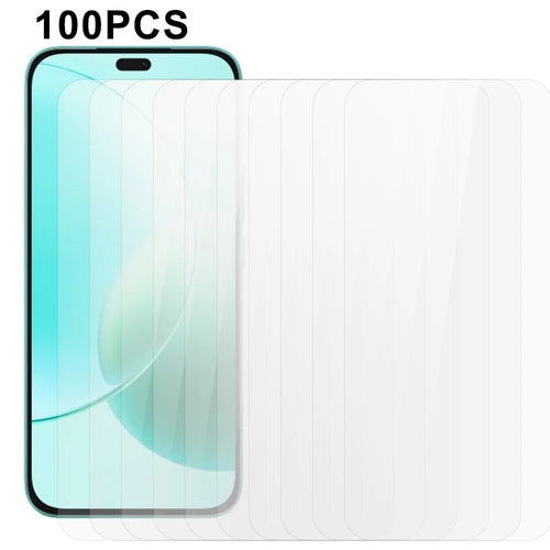 100Pcs For Honor 400 Lite 5G Screen Protector Anti-Scratch Tempered Glass Film (No Package, with Wipes Set, Dust-absorber, Guide Sticker) - 1