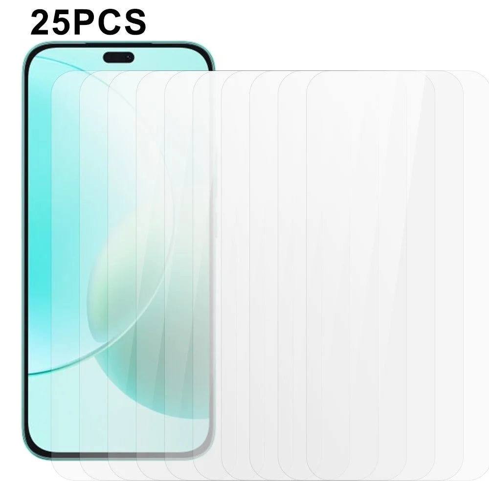 25Pcs For Honor 400 Lite 5G Screen Protector Tempered Glass High Definition Film (No Package, with Wipes Set, Dust-absorber, Guide Sticker) - 1