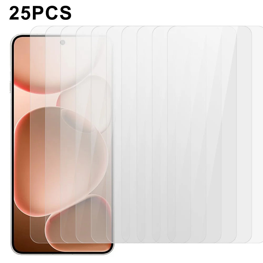 25Pcs Screen Protector for Oppo Find X8 Ultra 5G Tempered Glass High Definition Film (No Package, with Wipes Set, Dust-absorber, Guide Sticker) - 1