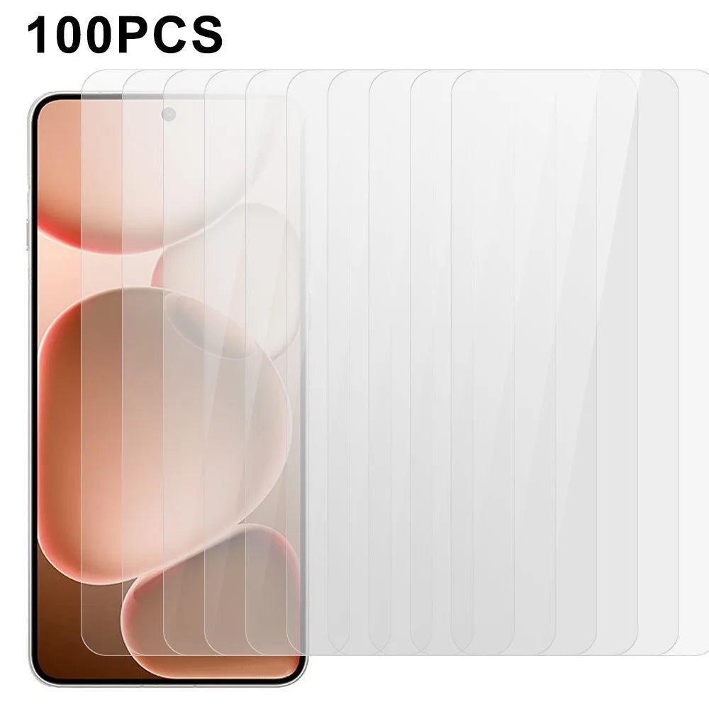 100Pcs For Oppo Find X8 Ultra 5G Screen Protector Anti-Scratch Tempered Glass Film (No Package, with Wipes Set, Dust-absorber, Guide Sticker) - 1