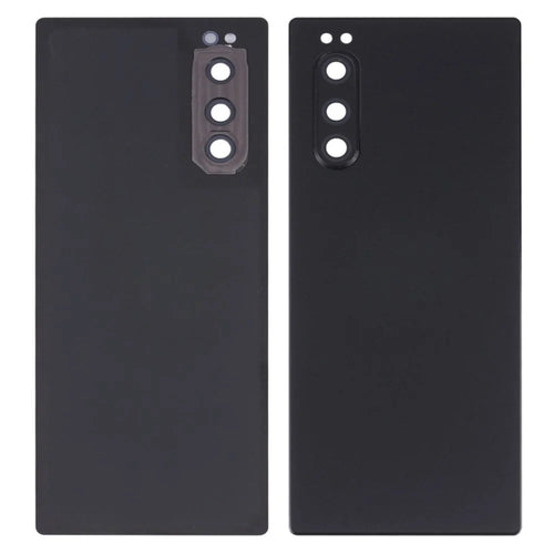 For Sony Xperia 5 OEM Battery Housing Cover Repair Part + Camera Lens Cover - Black - 1