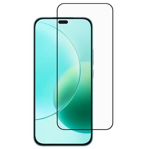 For Honor 400 Lite 5G Screen Protector Silk Printing Full Glue Tempered Glass Screen Film - 1