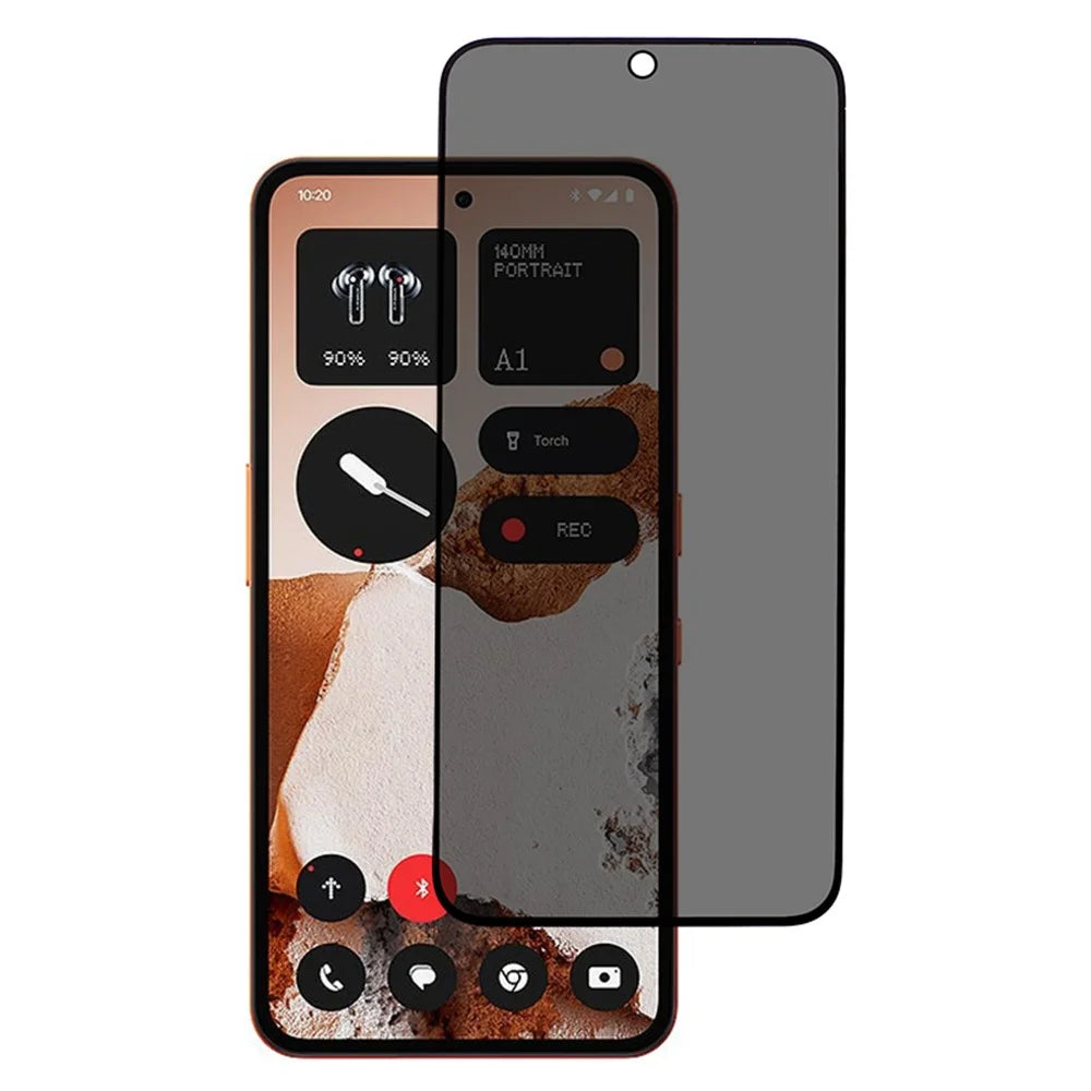 For Nothing CMF Phone 2 Pro Anti-Peep Tempered Glass Full Covering Silk Printing Screen Protector - 1