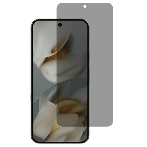 Privacy Screen Protector For Google Pixel 10 / 10 Pro / 9 / 9 Pro , 0.18mm 2.5D High Aluminum-Silicon Glass Anti-Spy Film (Fingerprint Unlock) - 1