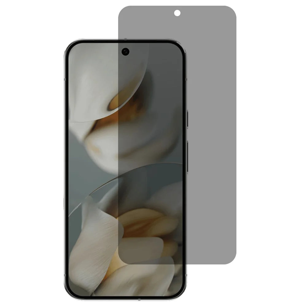 For Google Pixel 10 Pro XL Privacy Screen Protector 0.18mm 2.5D High Aluminum-Silicon Glass Anti-Spy Film (Fingerprint Unlock) - 1