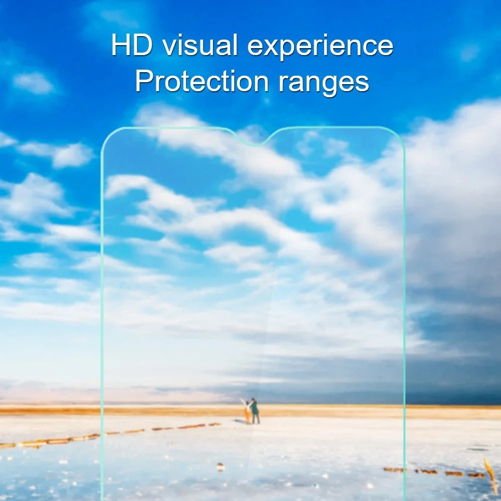 AMORUS For TCL 30E / 30 SE / 305 / 306 High Aluminum-silicon Glass Film 2.5D Arc Edge HD Clear Anti-explosion Screen Protector - 3