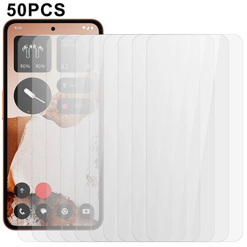 50Pcs For Nothing CMF Phone 2 Pro Screen Protector Full Glue Tempered Glass Clear Screen Film (No Package, with Wipes Set, Dust-absorber, Guide Sticker) - 1