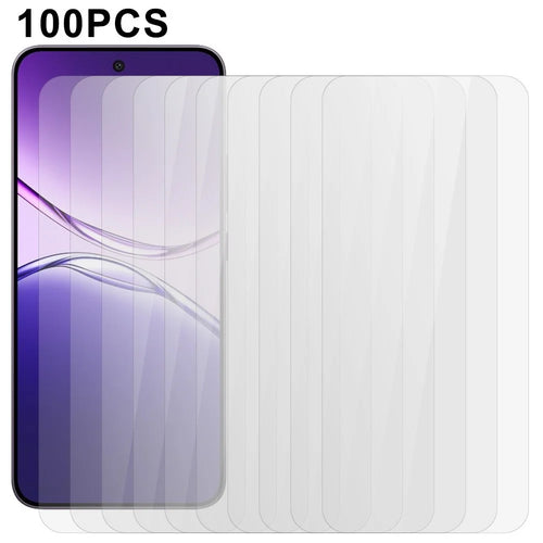 100Pcs For Oppo F29 5G Screen Protector Anti-Scratch Tempered Glass Film (No Package, with Wipes Set, Dust-absorber, Guide Sticker) - 1