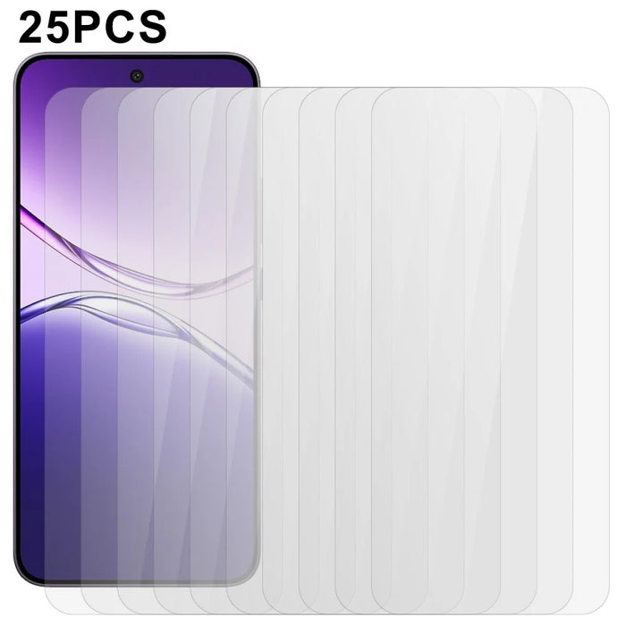25Pcs For Oppo F29 5G Tempered Glass High Definition Screen Protector Film (No Package, with Wipes Set, Dust-absorber, Guide Sticker) - 1