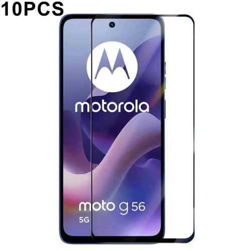 RURIHAI 10Pcs For Motorola Moto G56 5G High Aluminium-Silicon Glass Film 0.26mm 2.5D Screen Protector - 1