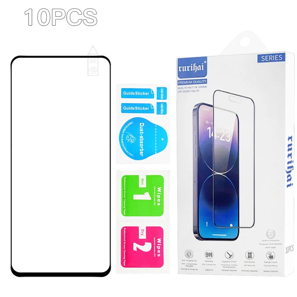 RURIHAI 10Pcs For Motorola Moto G56 5G High Aluminium-Silicon Glass Film 0.26mm 2.5D Screen Protector - 7