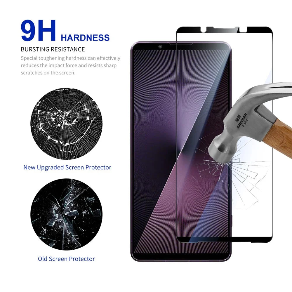 RURIHAI For Sony Xperia 1 VII Screen Protector Secondary Hardening High Aluminium-Silicon Glass Film - 3