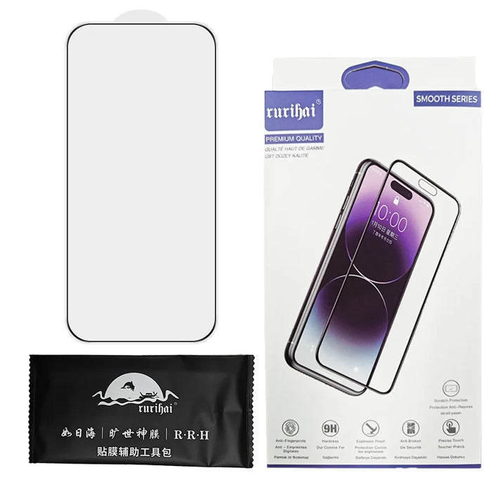 RURIHAI For iPhone 17 Pro Max Screen Protector HD 0.33mm Full Coverage High Aluminium-Silicon Glass Film - 7